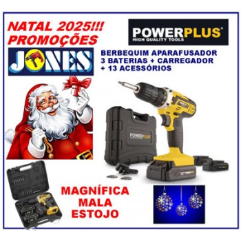 BERBEQUIM APARAFUSADOR 20 VOLTS 3 BATERIAS